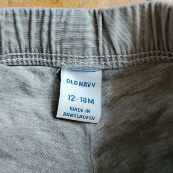Old Navy pants size 12 to 18 months gray skinny lined pull on dress pants easter - Picture 3 of 5